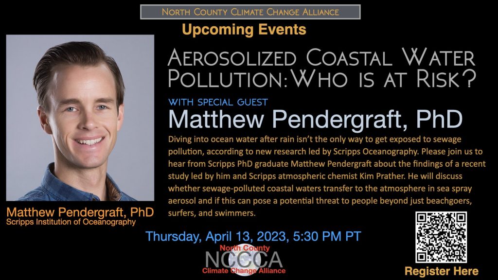 Aerosolized Coastal Water Pollution:Who is at Risk? with special guest Matthew Pendergraft, PhD


