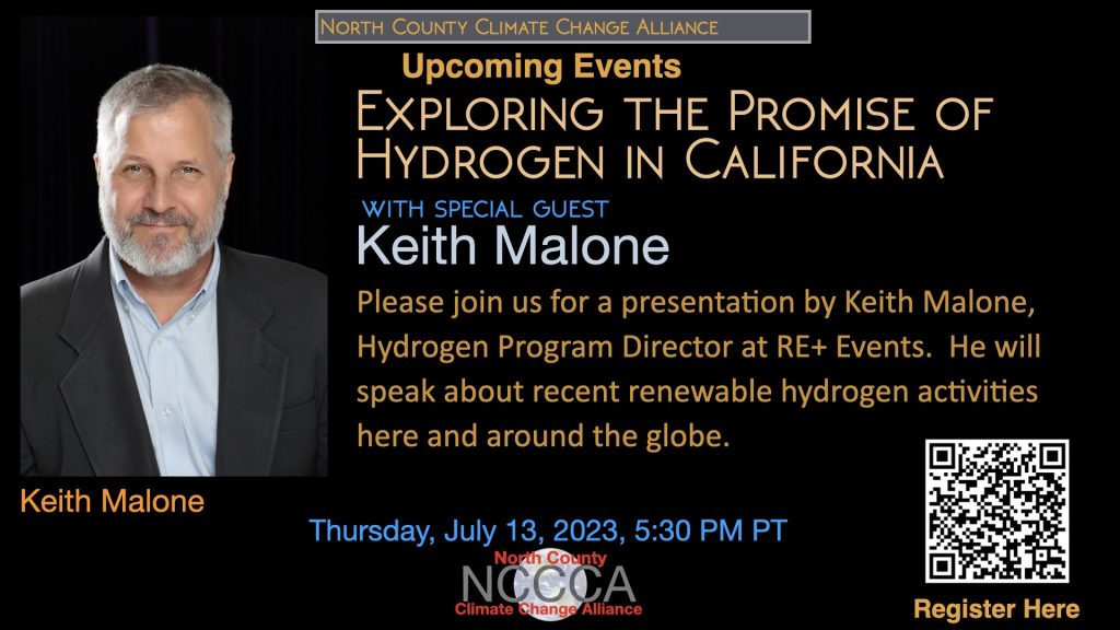 Exploring the Promise of Hydrogen in California with Special Guest Keith Malone Flyer