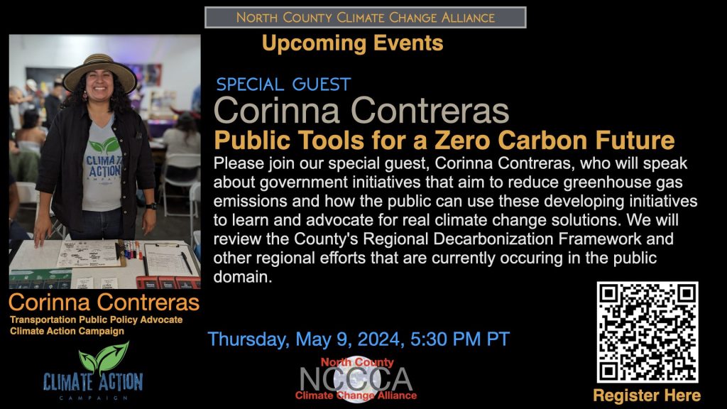 Corinna Contreras Flyer for May 9, 2024 event with NCCCA.